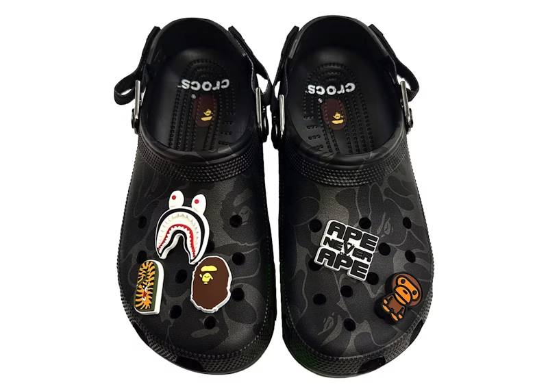 crocs classic clog a bathing ape abc camo black friends amp family – Shop Crocs Sneakers Collection for All-Day Comfort