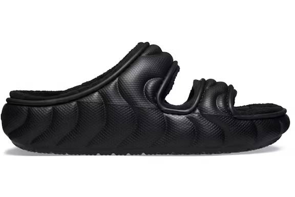 crocs classic cozzzy overpuff sandal black – Shop Crocs Sneakers Collection for All-Day Comfort