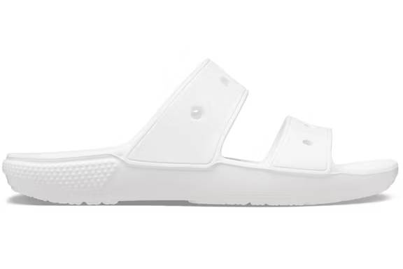 crocs classic double band slide sandals white – Shop Crocs Sneakers Collection for All-Day Comfort