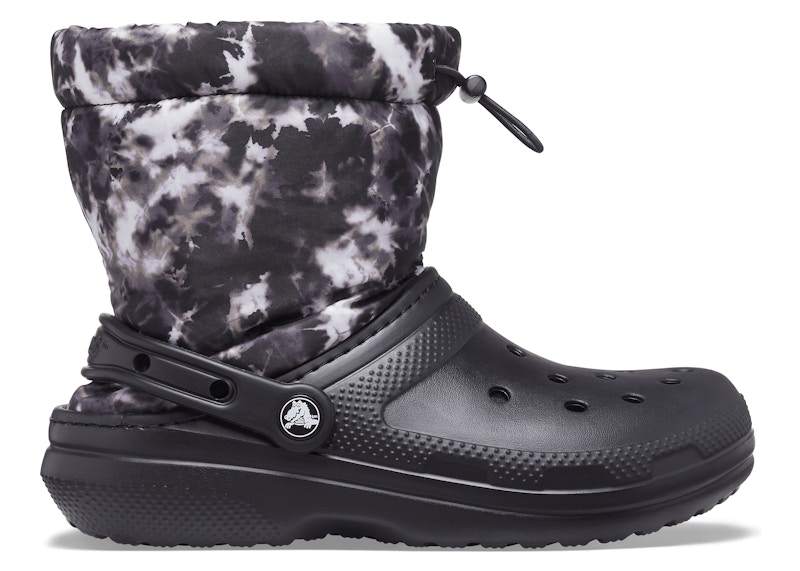 crocs classic lined neo puff boot tie dye black – Shop Crocs Sneakers Collection for All-Day Comfort
