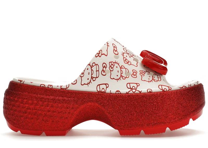 crocs stomp slide hello kitty 50th anniversary red glitter – Shop Crocs Sneakers Collection for All-Day Comfort